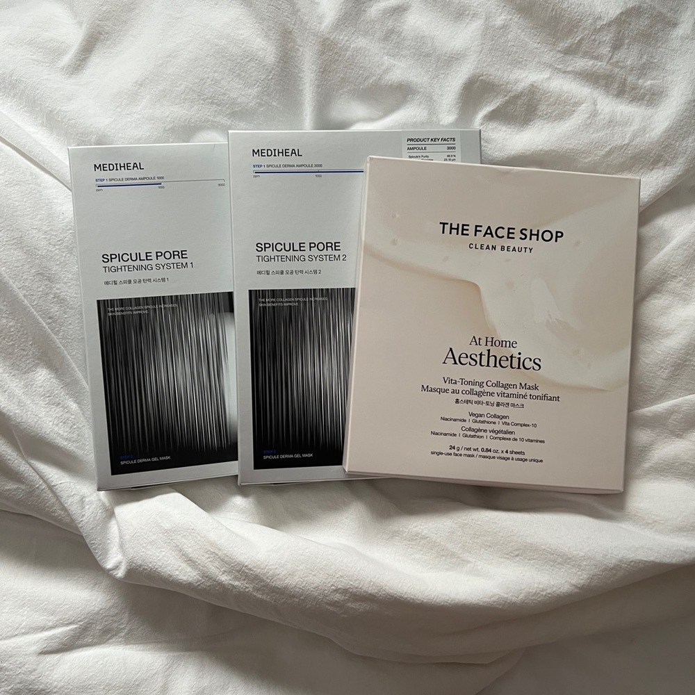 Korean collagen face masks